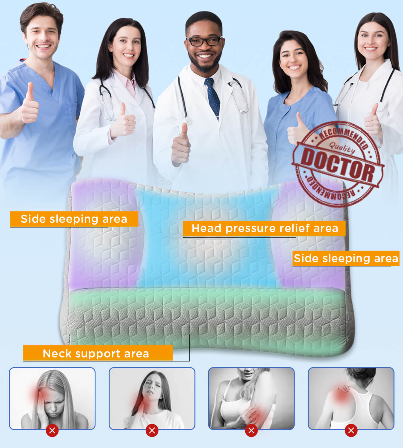 Anti-Snoring Deep Sleep Pillow